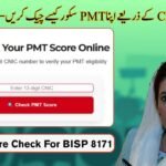 Check Your PMT Score by CNIC in 2026